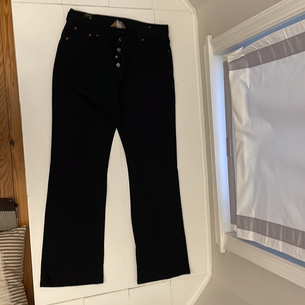 Lucky Brand black straight leg button fly jeans. Vintage early 2000’s EUC